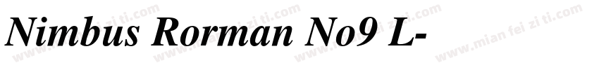 Nimbus Rorman No9 L字体转换